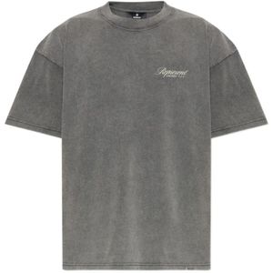 Represent, Heren, Tops, Grijs, Maat: L