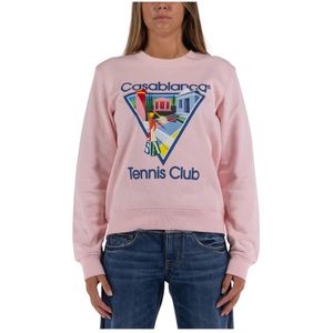 Casablanca, Dames, Sweatshirts & Hoodies, Roze, Maat: M