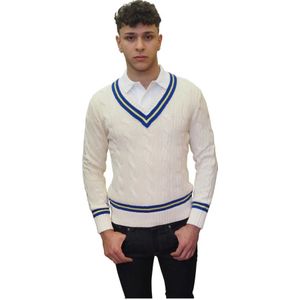 Ralph Lauren, Heren, Truien, Wit, Maat: S Katoen,