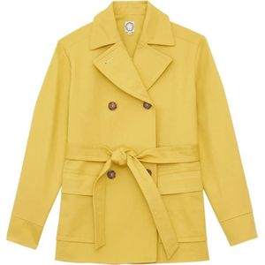 Ines de la Fressange Paris, Dames, Mantels, Geel, Maat: XL Katoen,