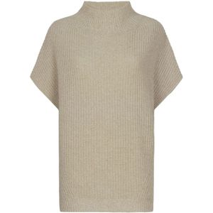 No man's land, Dames, Truien, Beige, Maat: S Wol,
