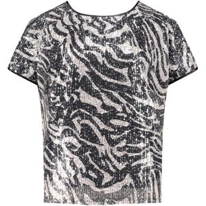 Betty & Co, Dames, Blouses & Shirts, Veelkleurig, Maat: S Leer,