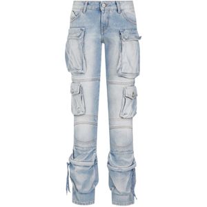 The Attico, Dames, Jeans, Blauw, Maat: W26 Denim,