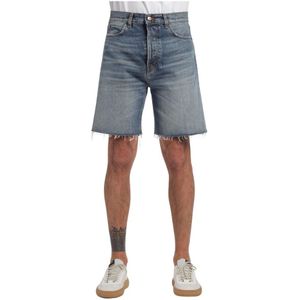 Haikure, Heren, Korte broeken, Blauw, Maat: W30 Denim,