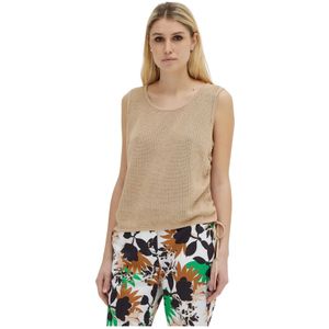 Giorgio Grati, Dames, Tops, Beige, Maat: M Katoen,
