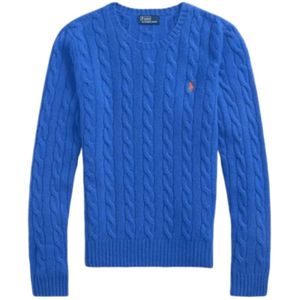 Ralph Lauren, Dames, Truien, Blauw, Maat: M Leer,
