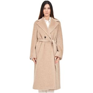 Max Mara, Dames, Mantels, Beige, Maat: S Wol,