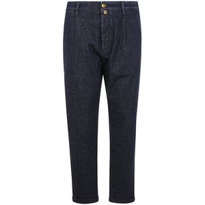 Jacob Cohën, Heren, Broeken, Blauw, Maat: W31 Katoen,