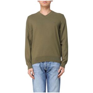 Hugo, Heren, Truien, Groen, Maat: XL Katoen,