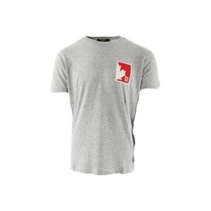Dsquared2 Heren T-shirt in Grijs met Zeer Slanke Pasvorm , Gray , Heren , Maat: S