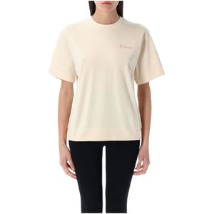 Moncler - T-shirt - Wit - Dames - 100% Katoen