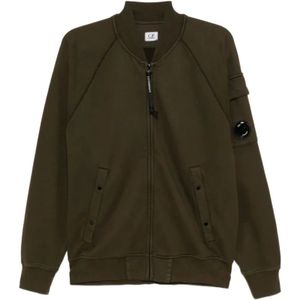 C.p. Company, Heren, Sweatshirts & Hoodies, Groen, Maat: 2XL Fleece,