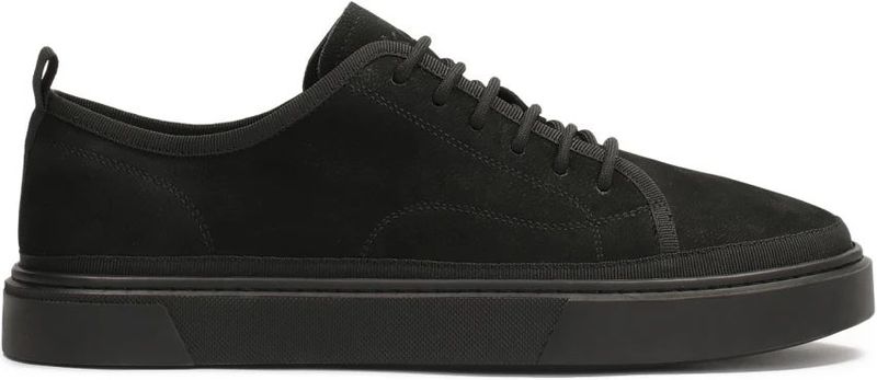 Kazar - Nubuck Sneakers - Zwart - Heren Schoenen