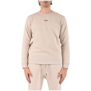 Dondup, Heren, Sweatshirts & Hoodies, Beige, Maat: M Katoen,