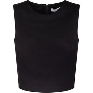 Max Mara, Dames, Tops, Zwart, Maat: L Viscose,
