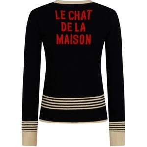 Valentino Garavani, Dames, Truien, Zwart, Maat: L