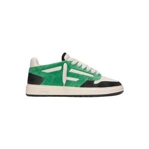 Represent Groene Reptor Sneaker - 100% Leer , Green , Heren , Maat: 42 EU