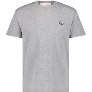 Valentino Garavani, Heren, Tops, Grijs, Maat: 2XL Katoen,