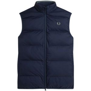 Fred Perry, Heren, Jassen, Blauw, Maat: XL Leer,