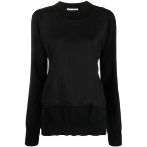 Jil Sander, Dames, Truien, Zwart, Maat: S Wol,