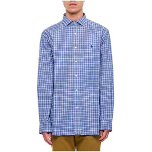Polo Ralph Lauren, Heren, Overhemden, Blauw, Maat: XL