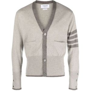 Thom Browne, Heren, Truien, Beige, Maat: L Kasjmier,
