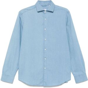 Aspesi, Heren, Overhemden, Blauw, Maat: M