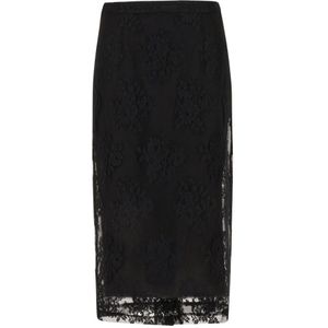 Dolce & Gabbana, Dames, Rokken, Zwart, Maat: M Katoen,