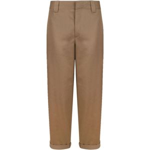 Golden Goose - Rechte Broek - Blauw - Katoen - Relaxte Pasvorm