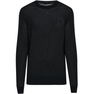 Dolce & Gabbana, Heren, Truien, Zwart, Maat: M Kasjmier,