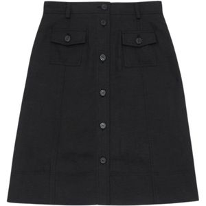 Ines de la Fressange Paris, Dames, Rokken, Zwart, Maat: 2XS