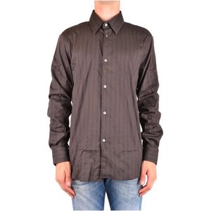Costume National, Heren, Overhemden, Bruin, Maat: L