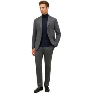 Boglioli, Heren, Pakken, Grijs, Maat: M Flanel,
