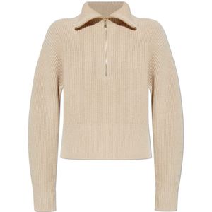 Max Mara, Dames, Truien, Beige, Maat: M Wol,