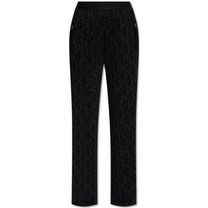 Palm Angels, Dames, Broeken, Zwart, Maat: XS