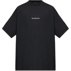 Balenciaga, Heren, Tops, Zwart, Maat: L Katoen,