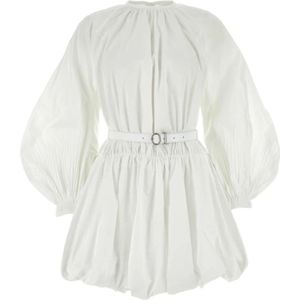Jil Sander, Dames, Jurken, Wit, Maat: S Katoen,