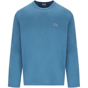 C.p. Company, Heren, Tops, Blauw, Maat: L Katoen,