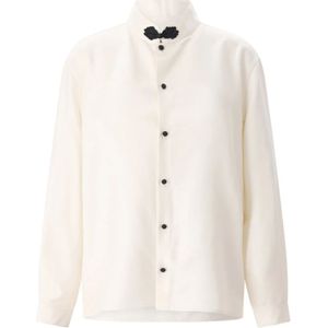 Valentino, Heren, Overhemden, Wit, Maat: L Zijde,