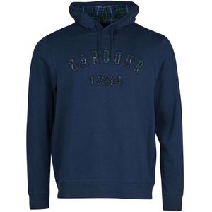 Barbour, Heren, Sweatshirts & Hoodies, Blauw, Maat: M Katoen,