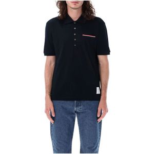 Thom Browne, Heren, Tops, Blauw, Maat: S Katoen,