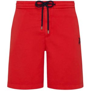 Vilebrequin, Heren, Korte broeken, Rood, Maat: W34 Katoen,