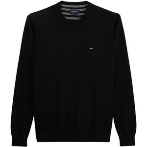 Eden Park, Heren, Truien, Zwart, Maat: S Katoen,