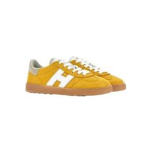 Hogan Stijlvolle Allacciato H Sneakers , Yellow , Dames , Maat: 38 EU