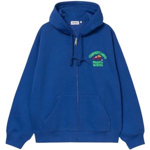 Carhartt Wip, Heren, Sweatshirts & Hoodies, Blauw, Maat: L