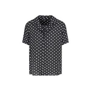 Balmain Short Sleeve Hemden , Black , Heren , Maat: M
