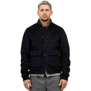 The Jack Leathers, Heren, Jassen, Blauw, Maat: 5XL Wol,