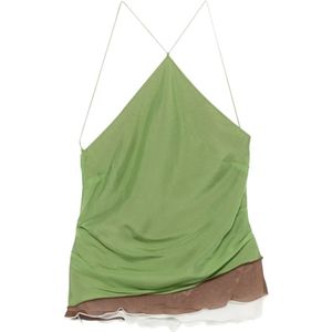 Sir., Dames, Tops, Groen, Maat: M