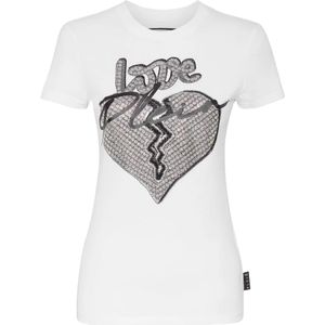Philipp Plein, Dames, Tops, Wit, Maat: XS Katoen,