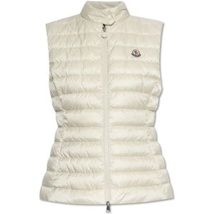 Moncler, Dames, Jassen, Beige, Maat: S Polyamide,